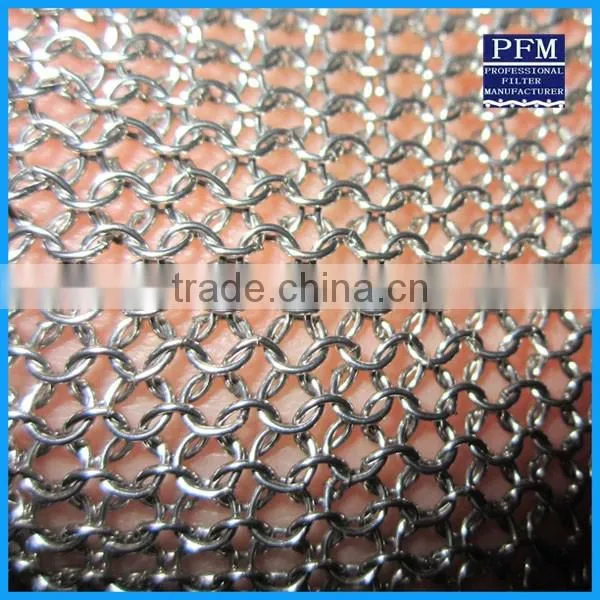 hot sale food grade metal stainless steel decotative ring mesh