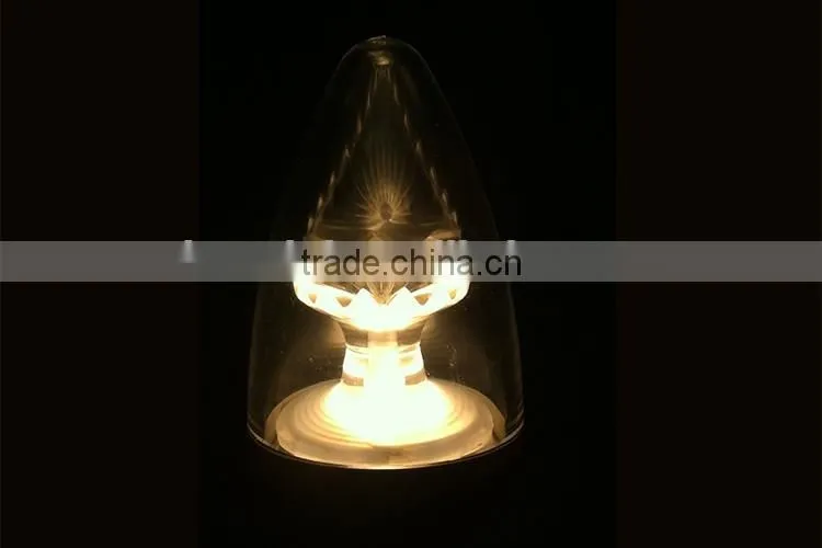 A37 DIMMING 500LM 6W 60WE E14 CANDLE TRANSPARENTS LIGHT BULB FOR CANADA