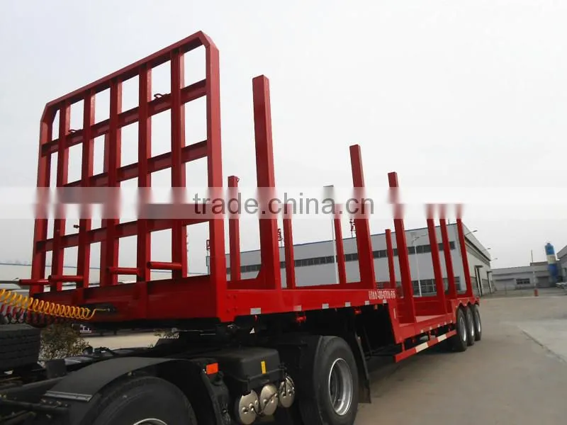 Jining wood transportation semi trailer timber trailer truck