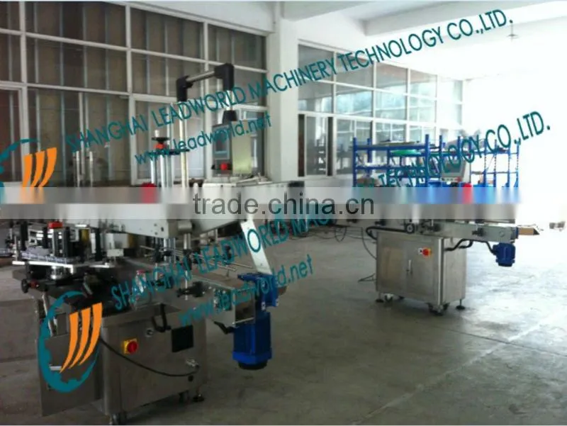 plastic salad container stick labeling machine