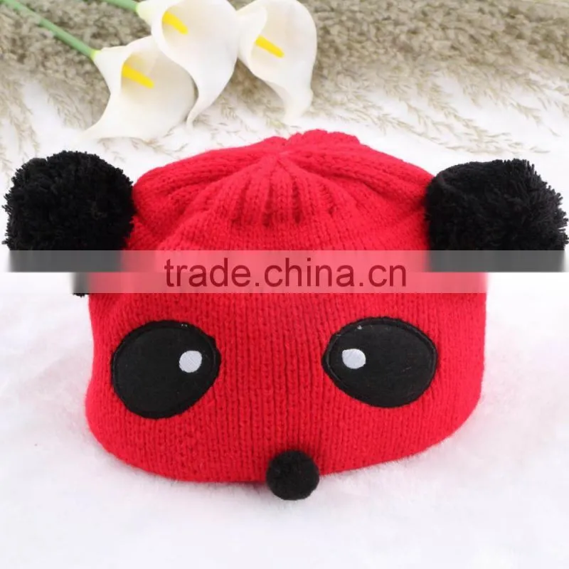 Lovely Animal Panda Baby Hats And Caps Kids Boy Girl Crochet Beanie Hats