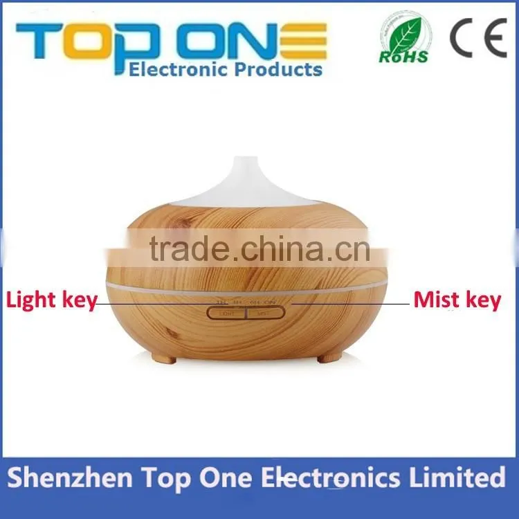 300ml Wholesale electric ultrasonic wood grain essential oil diffuser