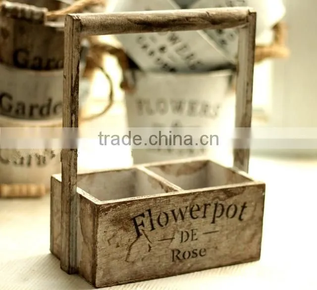 New style wooden flower pot for home decoration