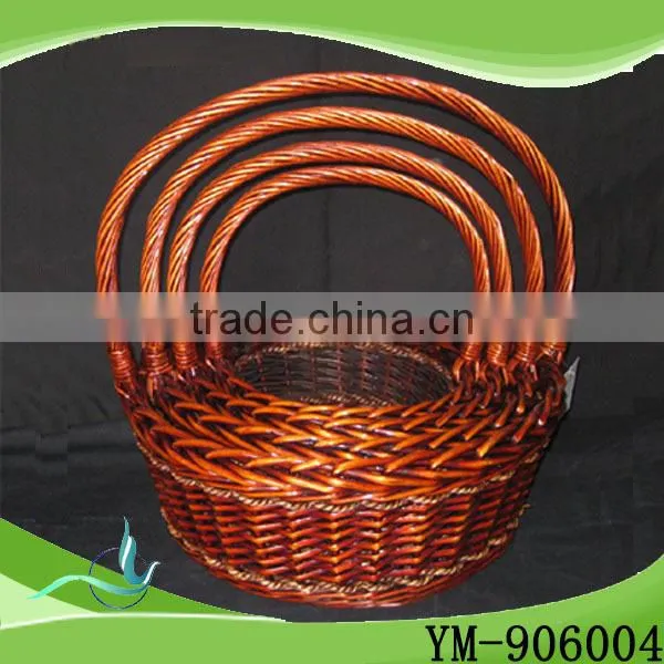 cheap wicker baskets 2016 new product hot selling with handle