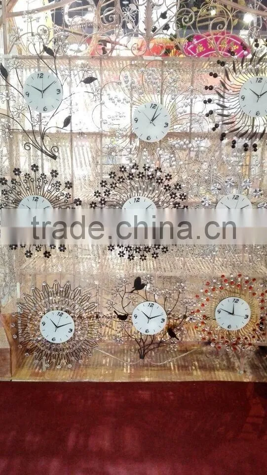 Flower metal wall digital clock (ghz-31)