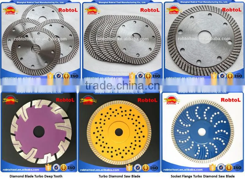 180mm Turbo Diamond Saw Blade Circular Saw Blade Rim Cutting Disc Stone Cutter Wheel Disk Socket Flange 7"
