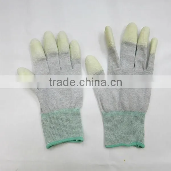 PU Finger Coated Working Safety Gloves