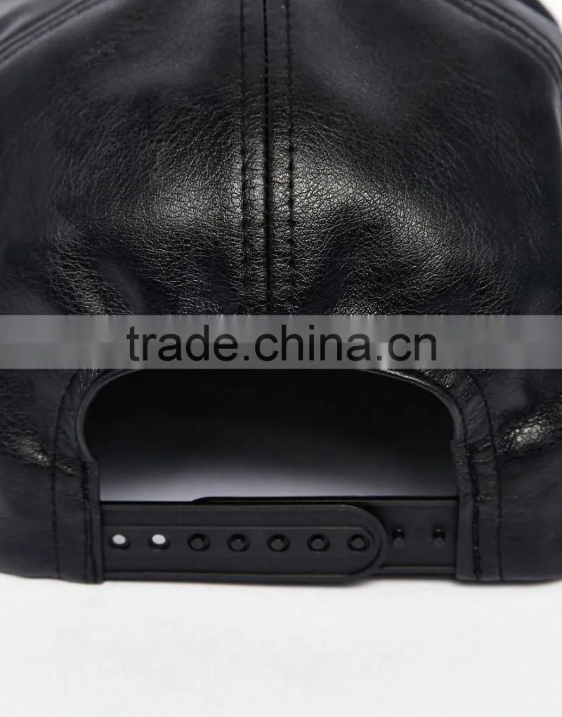 PU leather snapback baseball caps
