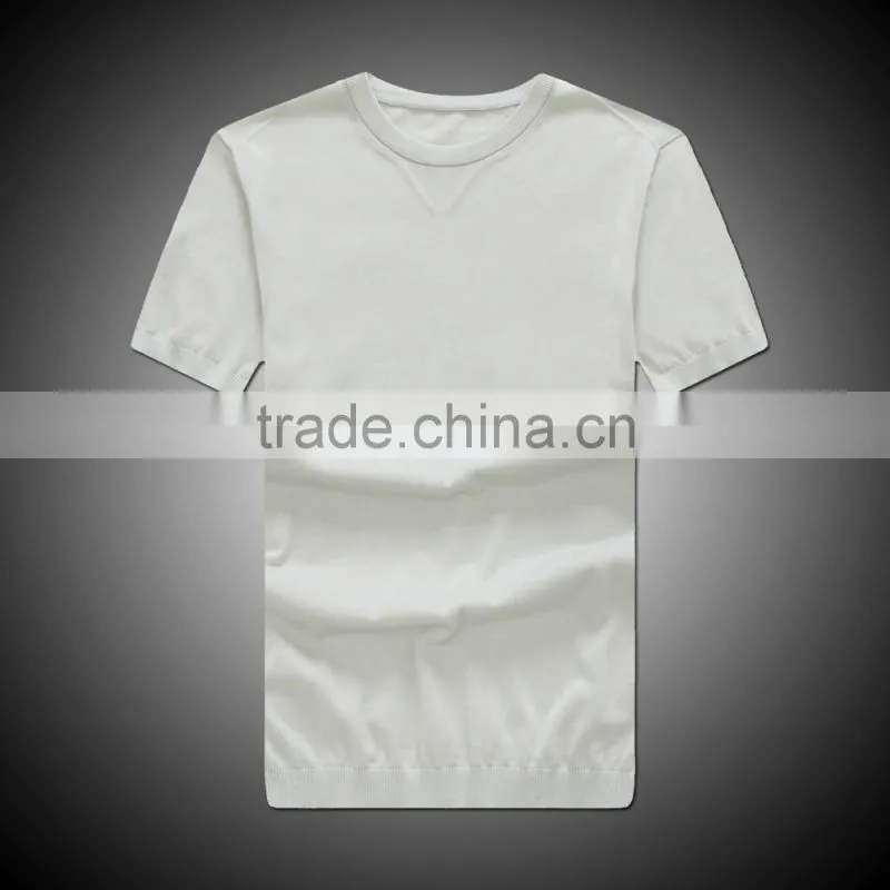 Raidy boer Men's knitwear short t shirt with round neck 100%cotton 80/2