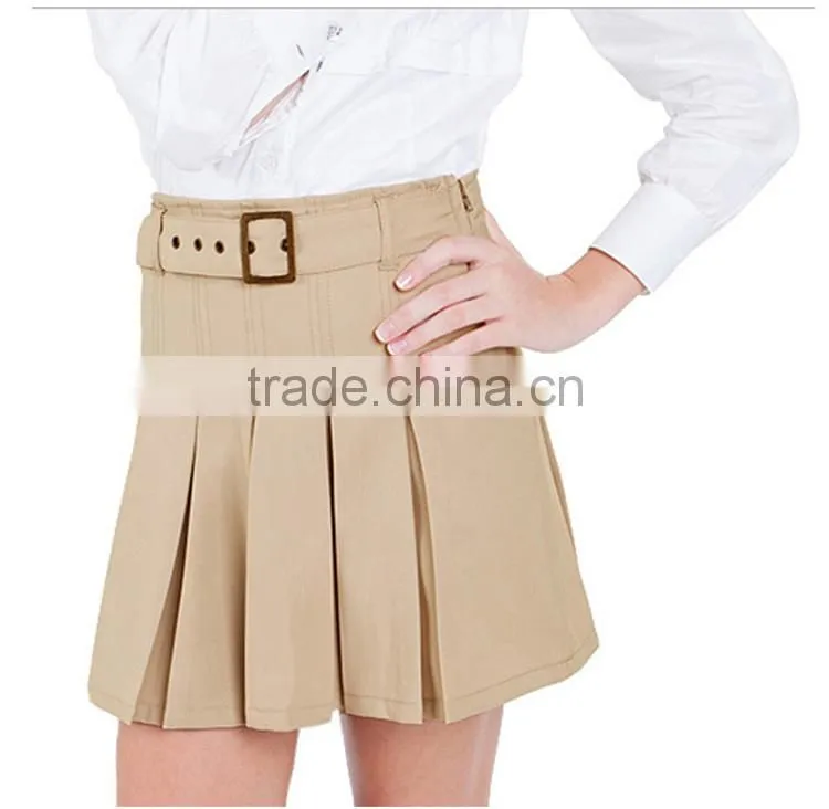 British Khaki student girl Skirt all-match autumn dress pleated skirt