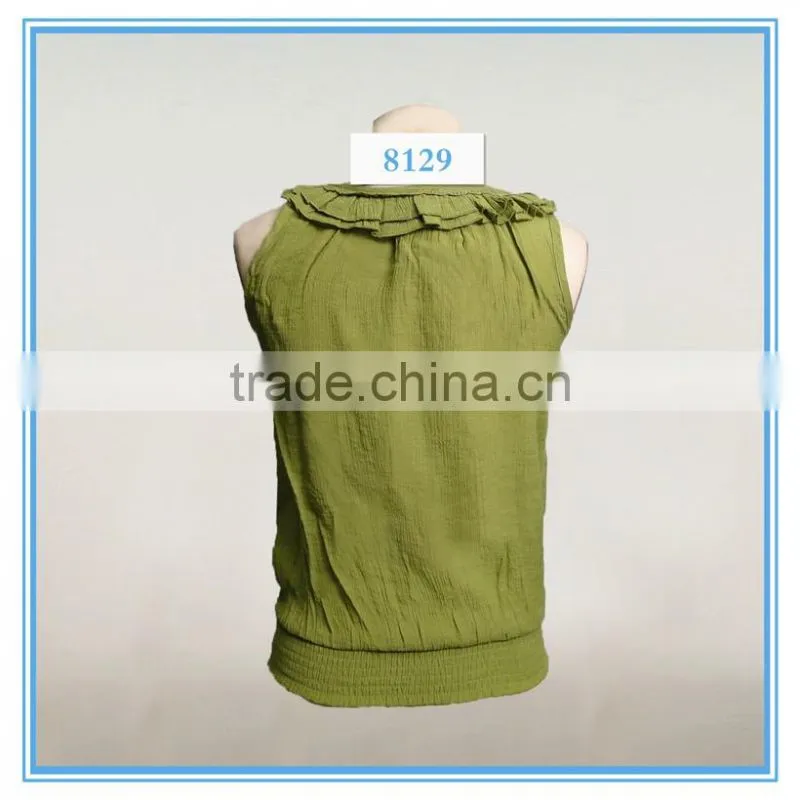 ladies neck trim sleeveless top patterns