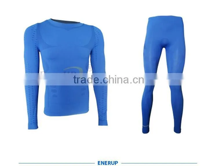 Black Thermal Seamless Underwear for Men