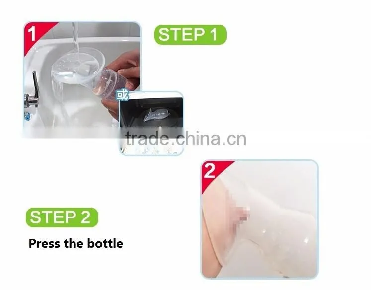 With lid Silicone breast milk pump Food Grade Silicone Breast Pump Simple Humalactor