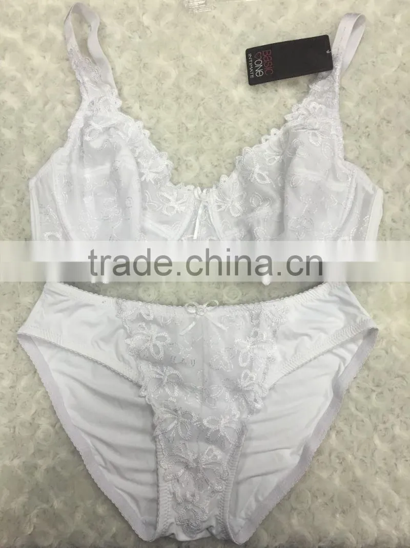 young lady non padded bra panty set soft cup underwear OEM breathable design