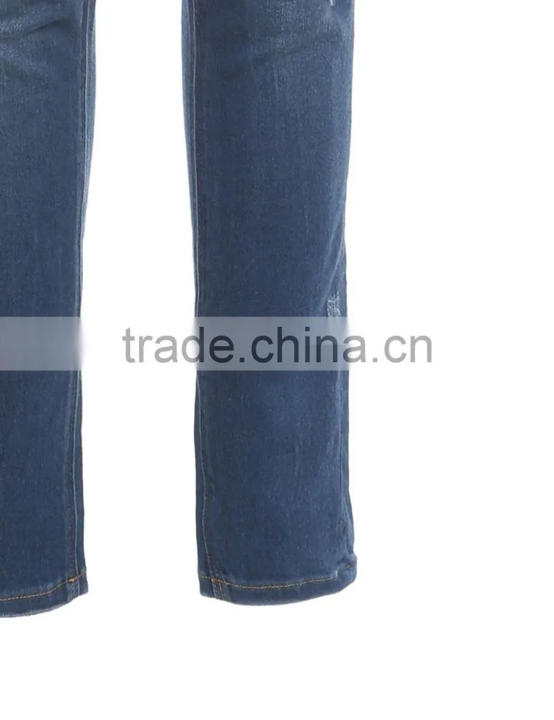 latest ladies broken hole distressed jeans hole /trousers