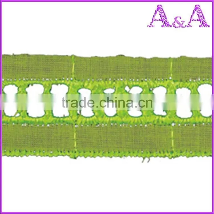 china online TC lace wholesale 2.7cm white eyelet T/C lace