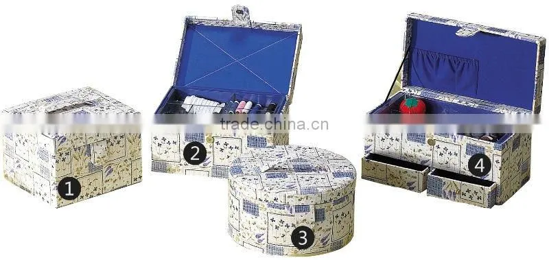 Assorted Wooden Sewing Basket With Customer design Factory