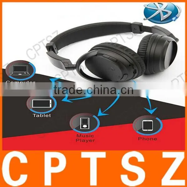 New design stereo foldable bluetooth headphone connect with phone,tablet,PC ,music player,ect.Built-in microphone