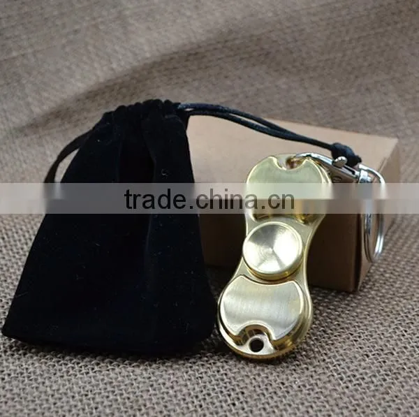 Relieve Stress Fidget Toy brass Fidget Spinner with full ceramic ZrO2 bearing
