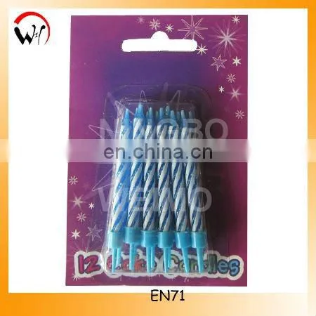 fashionable pink spiral birthday candles