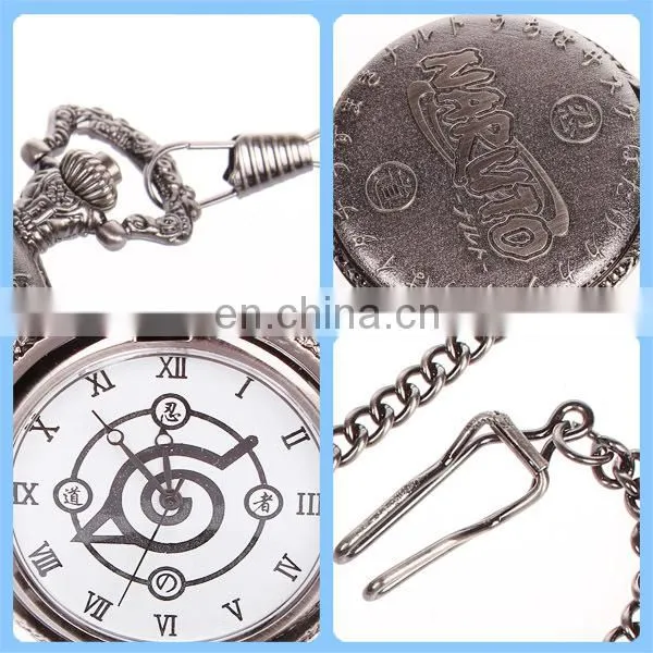 Naruto Konoha Pocket-watch(box packing)/Wholesale/Good Quality/Fashion Anime/Cos/Hot and New Style