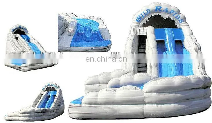 Giant inflatable water slide