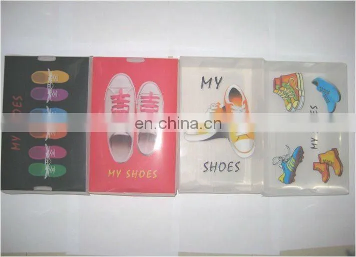 color plastic shoe box