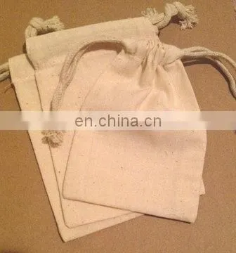 customized calico bags drawstring calico pouch bag wholesale promotional muslin calico bag free sample