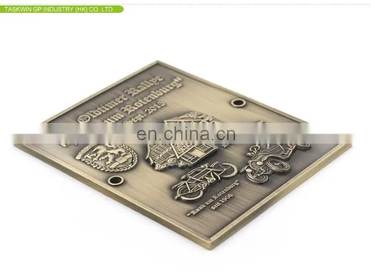 custom Logo printable antique recessed medal