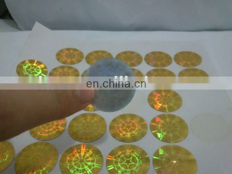 New Arrival! Promotional cheap adhesive laser stickers
