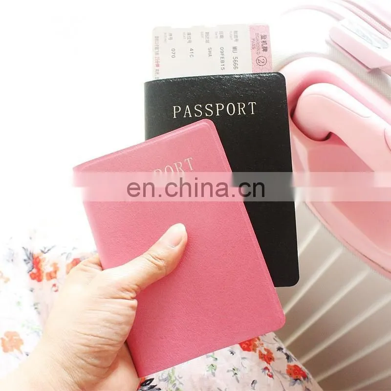 Best seller custom design pu leather passport holders with many colors