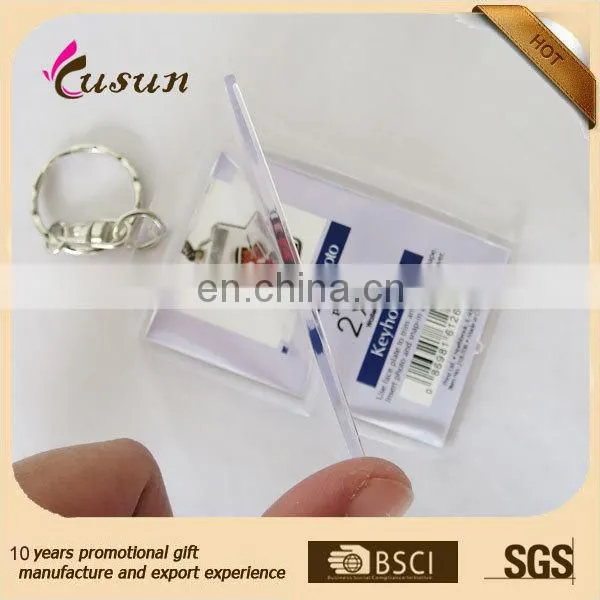 High quality blank acrylic plastic keychain