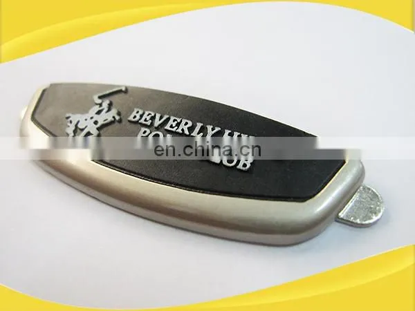 Engraveable tag custom design metal name tag with logo for bag