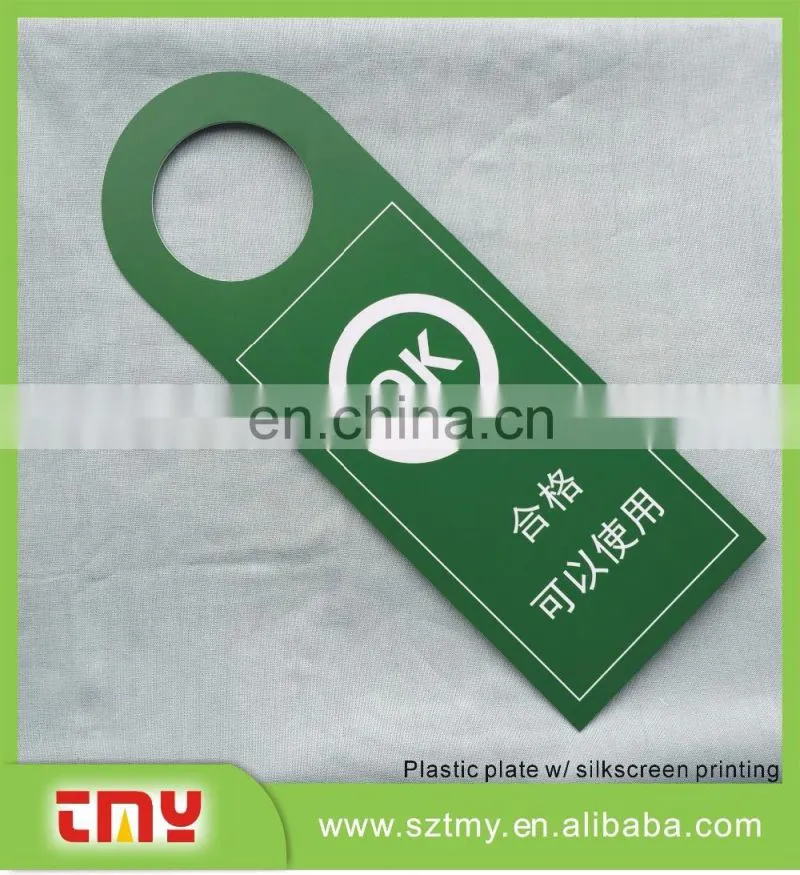Soft PVC door hanger, door Warning signs