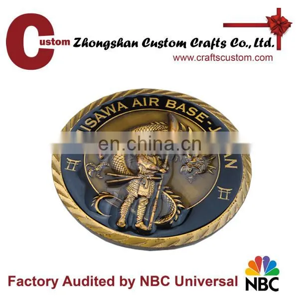 US air force one custom metal military Coin with palting gold and enamel