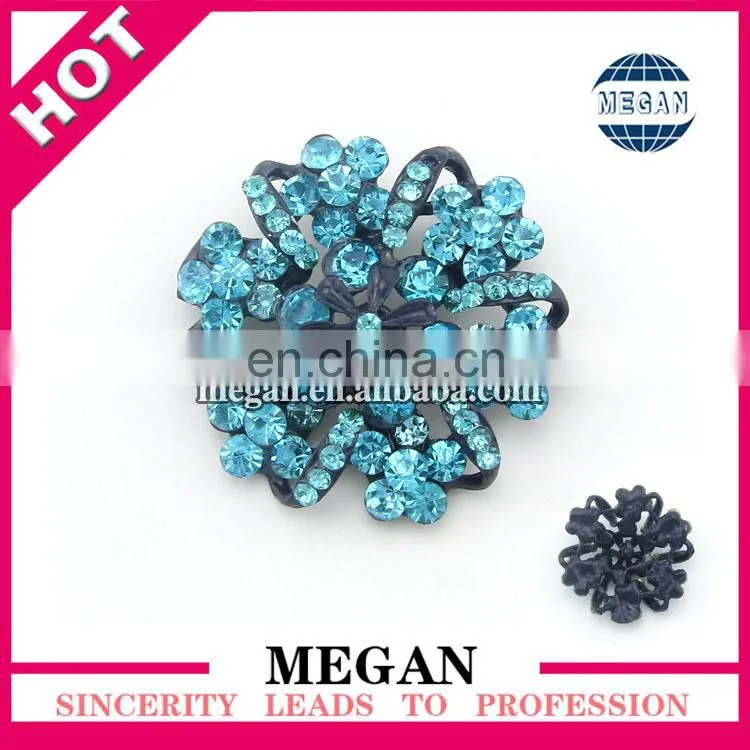 Wholesale Crystal Rhinestone Button for hair accessory