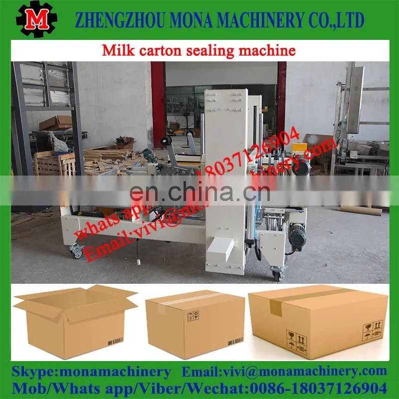 Automatic up and down adhesive tape beverages case sealing machine Automatic Carton Case Joint Edge Sealing Packing Machine