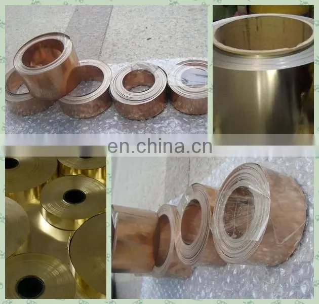 ASTM C2600 c26000 1/2 Hard brass strip rolls from china supplier