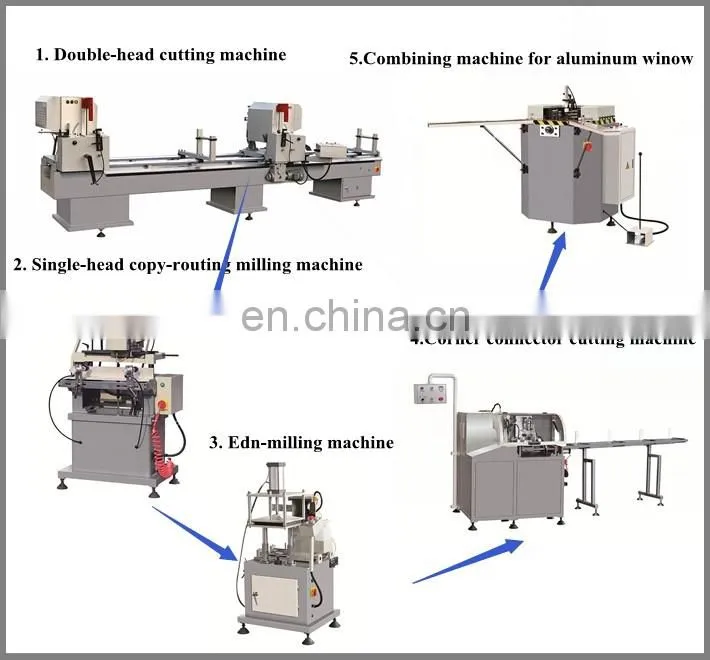 PVC lock hole milling machine for upvc window door making industry
