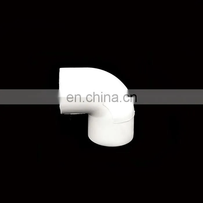 ASTM SCH80 UPVC 90 degree elbow white color, 1/2" UPVC pipe fitting elbow for water supply
