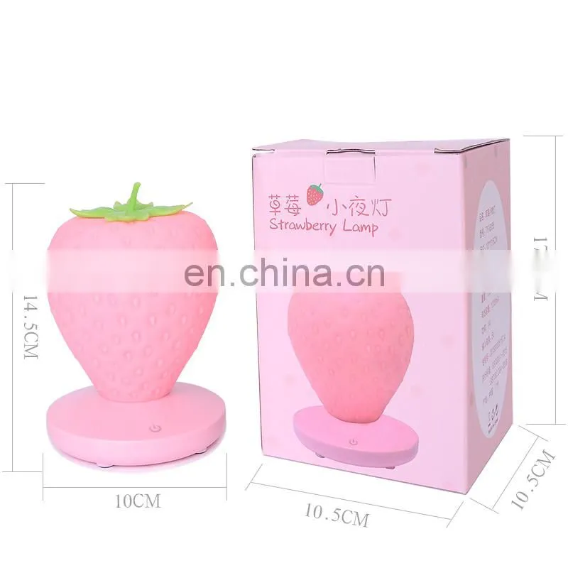Colorful touch sensor led bedside lamps soft silicone soft baby night light for kids