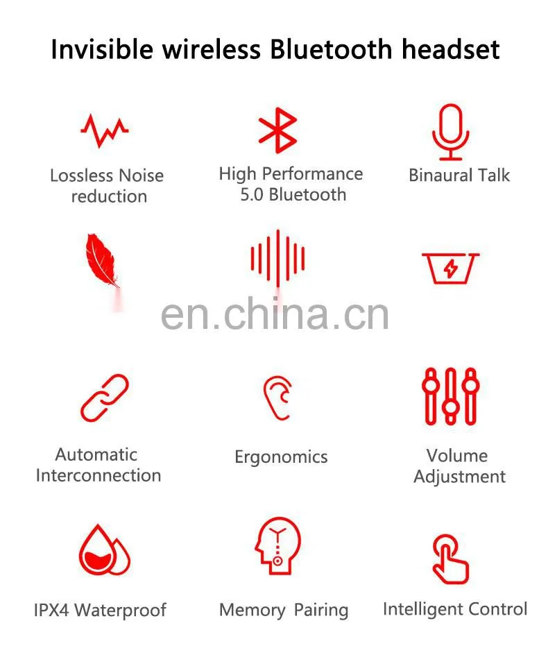 Earphone Headset 2021 New Product Amazon Hot sale OEM E7S Sports TWS charging wireless headphone wireless earbud Drop shipping