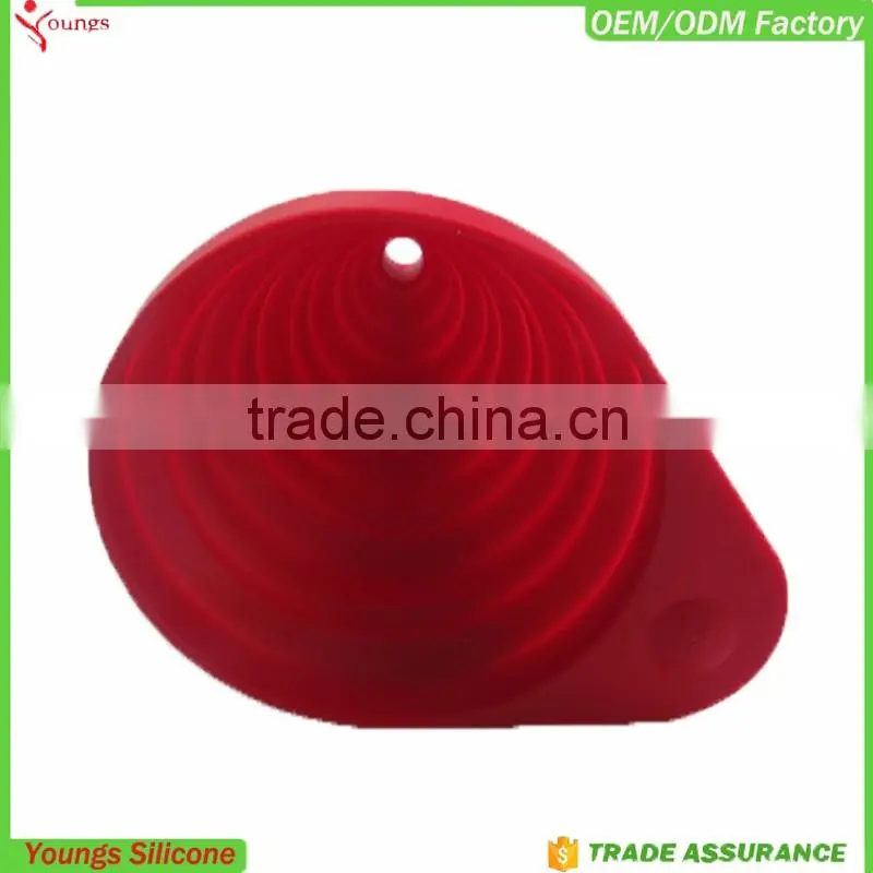 FDA silicone funnel cheap wholesale collapsible funnel silicone kitchen funnel