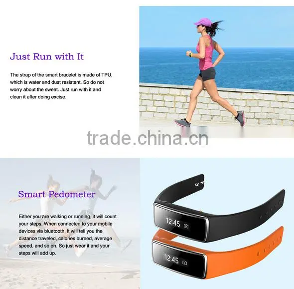 Sleeping monitor date&time bluetooth pedometer waterproof LC- V5 Smart Bracelet