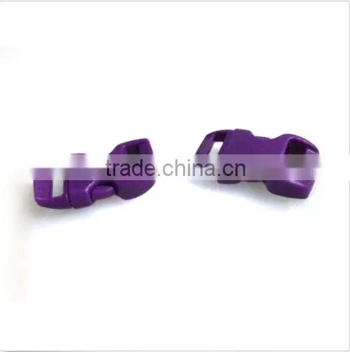 12pcs 3/8" Curved Side Release Plastic Buckle for Paracord Bracelet Colorful