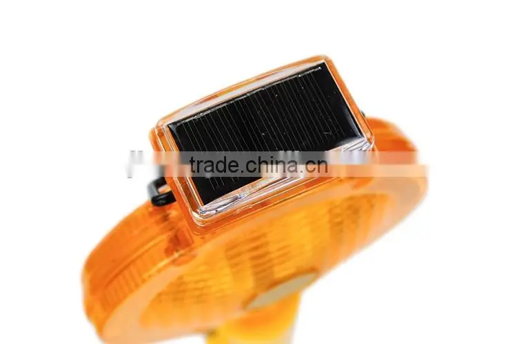 CE approved long operate time solar traffic warning light