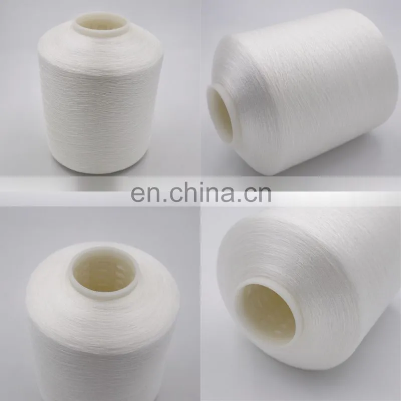 China factory supply high tenacity raw white high strength polyester sewing thread