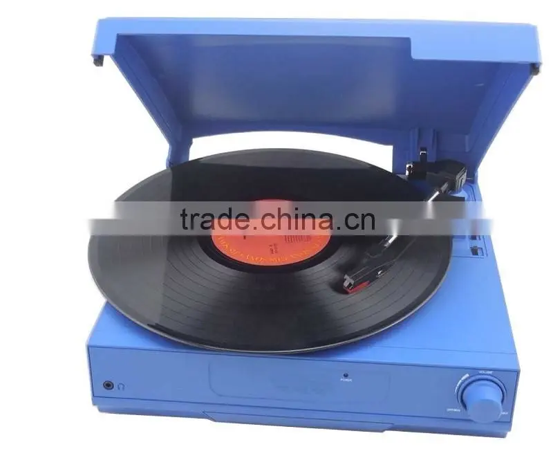 Back To Vinyl!!! 3 Speed Record Player with Built-in Speaker