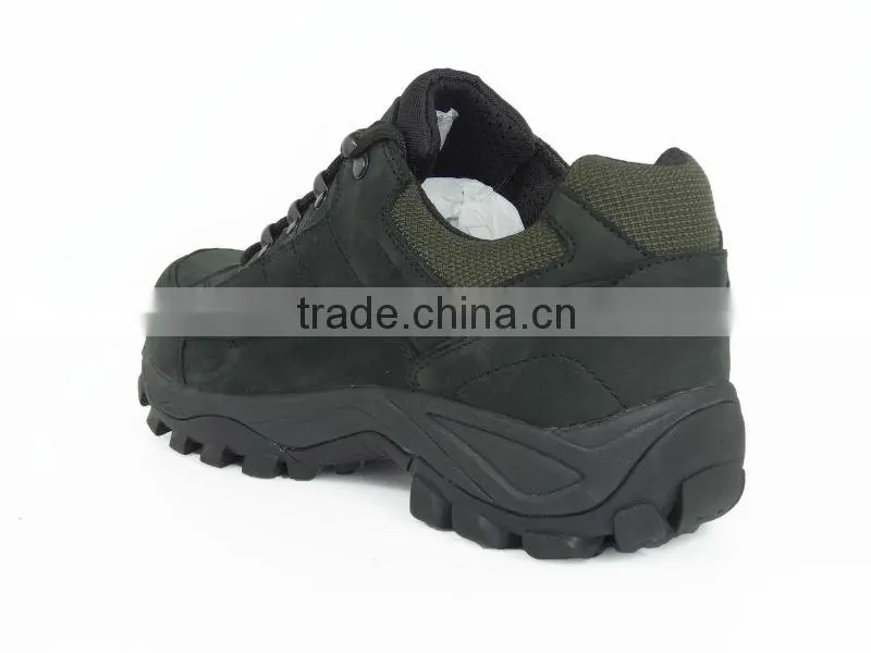 High quality Low Cut Full-Grain Waterproof Nubuck Leather Mountain Hiking Shoe