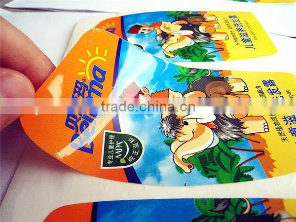 Custom printed self adhesive PP&PET&PVC label stickers